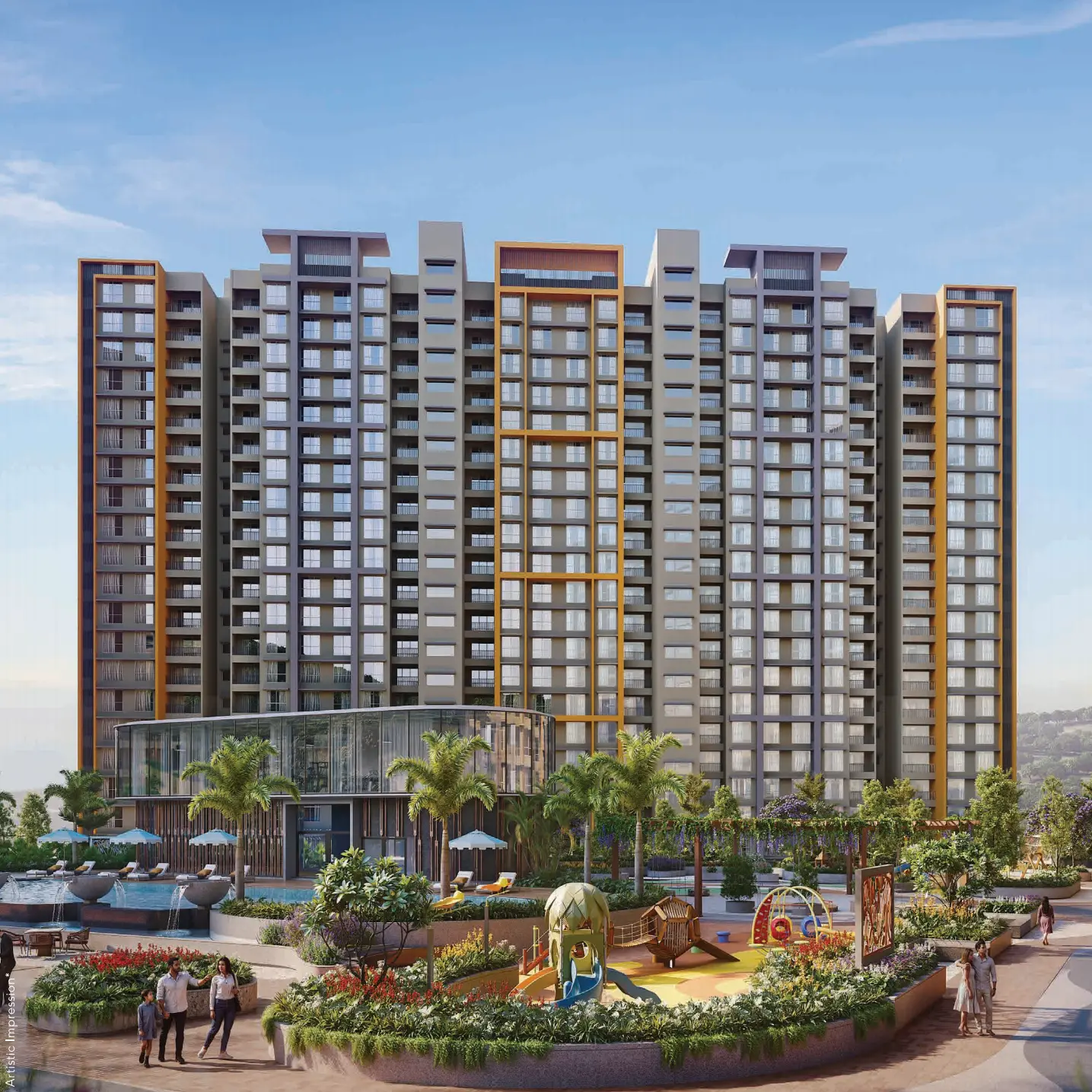 Park Pebbles main elevation render