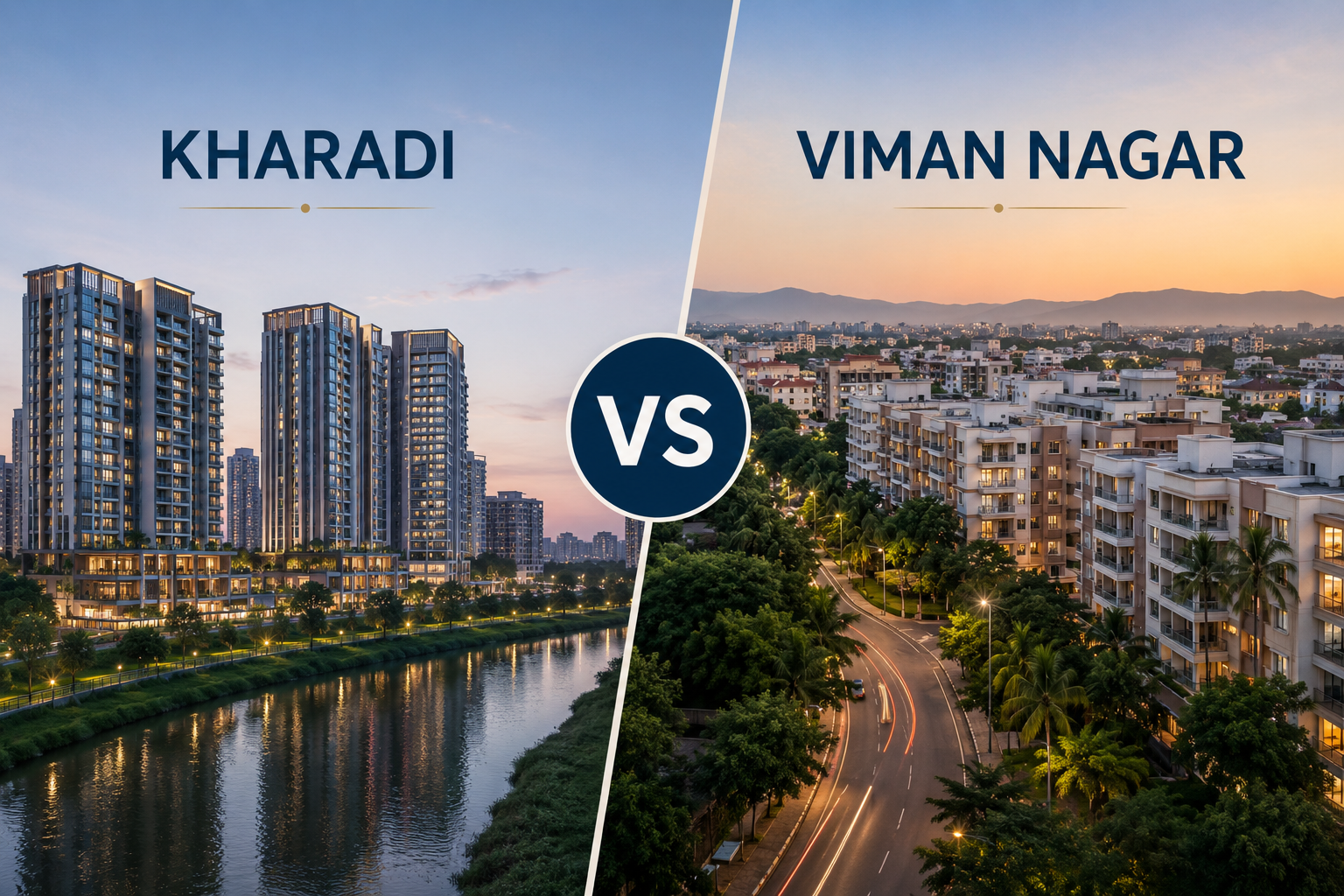 Luxury living comparison between Kharadi and Viman Nagar in Pune