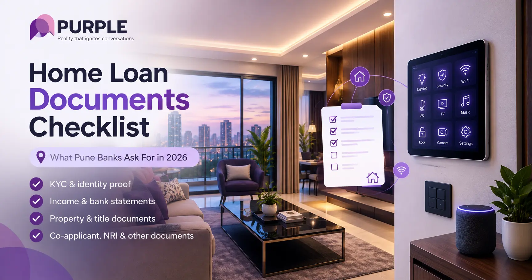 Home loan documents checklist for Pune banks in 2026